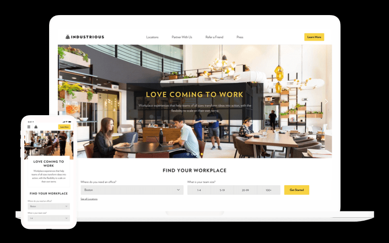 Web Development Company Homepage